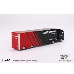Mini GT 1/64 Mercedes-Benz Actros w/ Racing Transporter ''ADVAN'' MGT00741