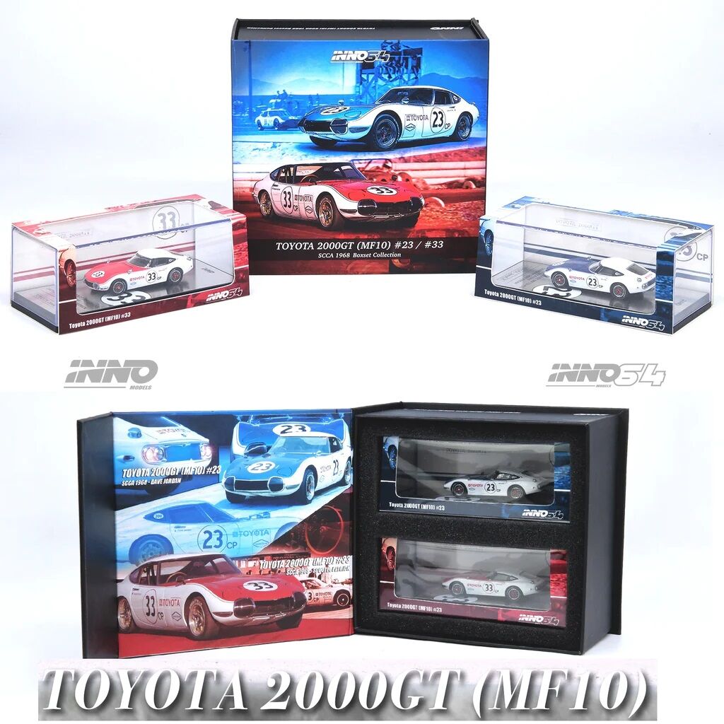 İNNO TOYOTA 2000GT #23 & #33 SCCA 1968 Box Set Collection