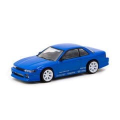 Tarmac Works 1/64 VERTEX Nissan Silvia S13 Blue Metallic TOYO TIRES