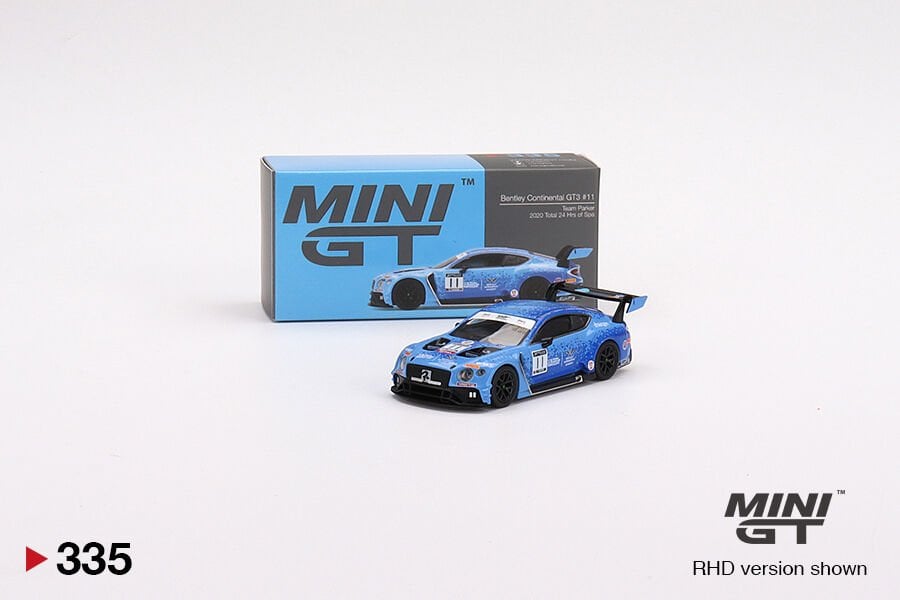 Mini GT 1:64 Bentley Continental GT3 #11 2020 Total 24 Hrs of Spa