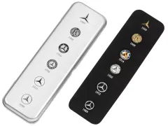 Pins, tarihi yıldızlar, 6'lı set, gümüş / siyah