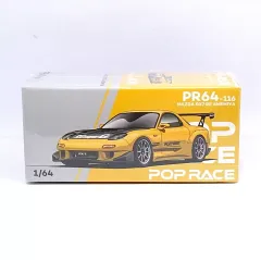 1:64 POPRACE  Mazda RX7 RE Amemiya WIDEBODY YELLOW POP RACE NEW RX-7