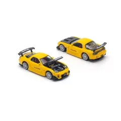 1:64 POPRACE  Mazda RX7 RE Amemiya WIDEBODY YELLOW POP RACE NEW RX-7
