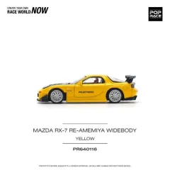 1:64 POPRACE  Mazda RX7 RE Amemiya WIDEBODY YELLOW POP RACE NEW RX-7