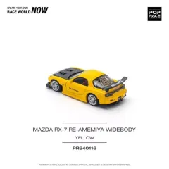 1:64 POPRACE  Mazda RX7 RE Amemiya WIDEBODY YELLOW POP RACE NEW RX-7