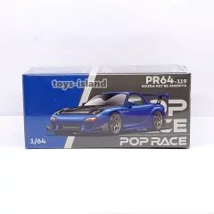 1:64 POPRACE Mazda RX7 RE Amemiya Blue POP RACE NEW