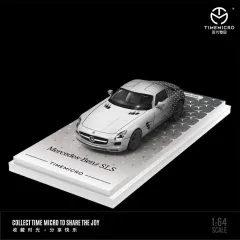 TimeMicro 1:64 Mercedes Benz SLS Silver stars livery