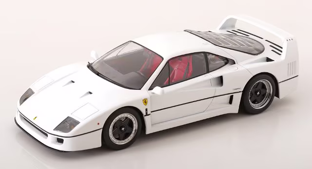 1/18 KK Scale Ferrari F40 Sultan of Brunei 1987 White