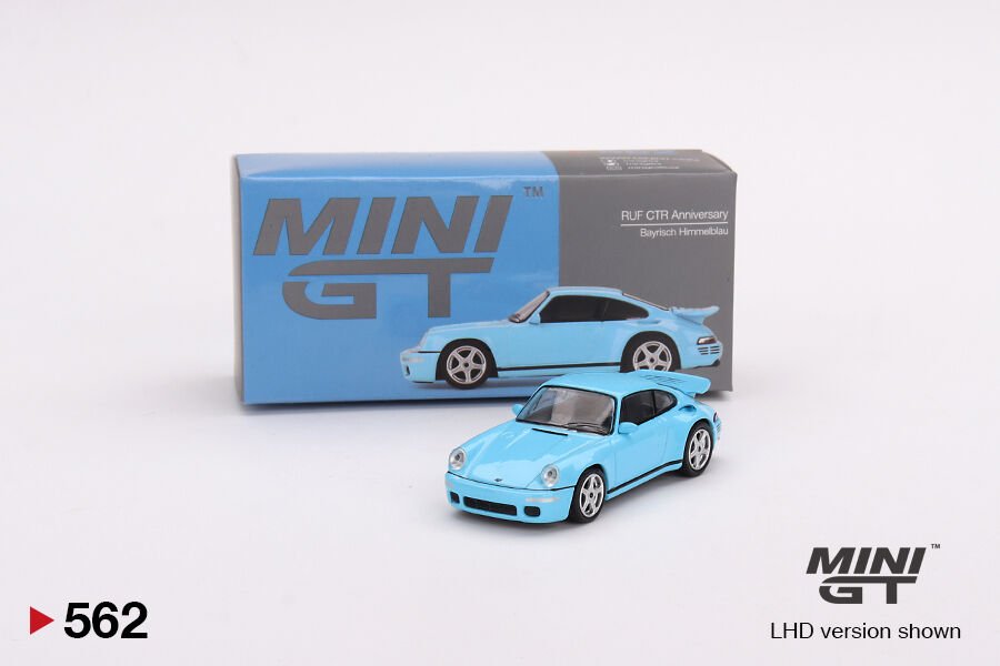 1:64 Mini GT RUF CTR Yıldönümü Bayrisch Himmelblau