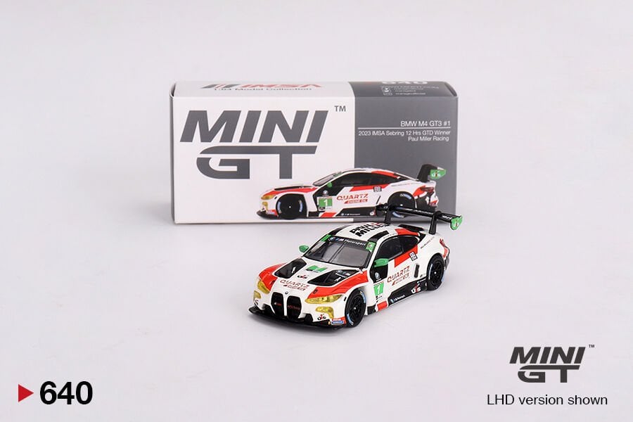 Mini GT BMW M4 GT3 #1 ​ IMSA 2023 Sebring 12 Saat GTD Kazananı