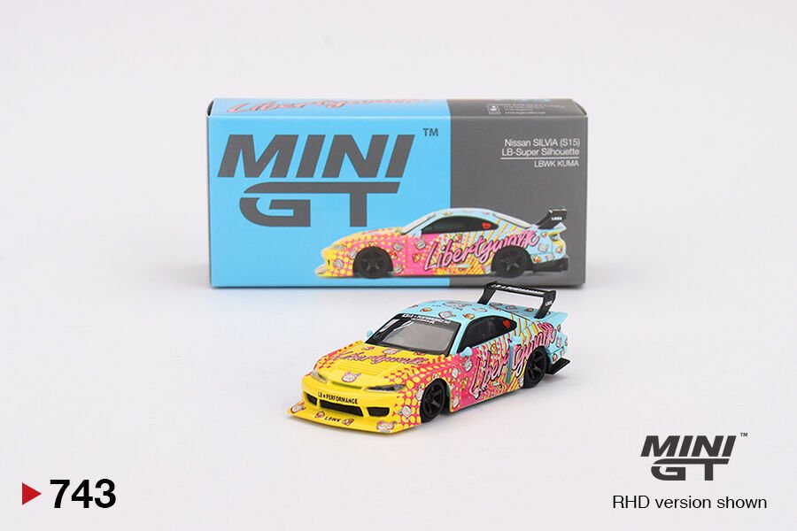 Mini GT Nissan LB-Süper Siluet S15 SILVIA LBWK KUMA