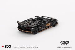 Mini GT 1:64 Lamborghini Aventador SVJ 63 Roadster Nero Aldebaran