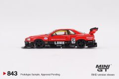 Mini GT 1:64 Nissan LB-ER34 Super Silhouette SKYLINE Red/Black