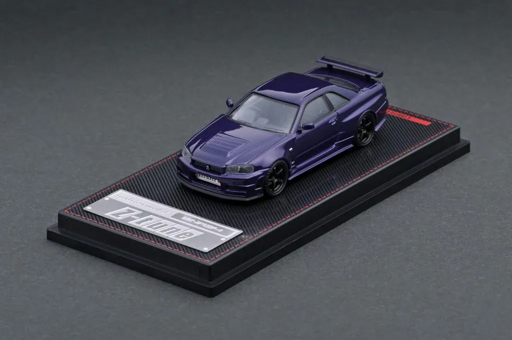 1:64 igniton Nismo R34 GT-R Z-tune Mor Metalik