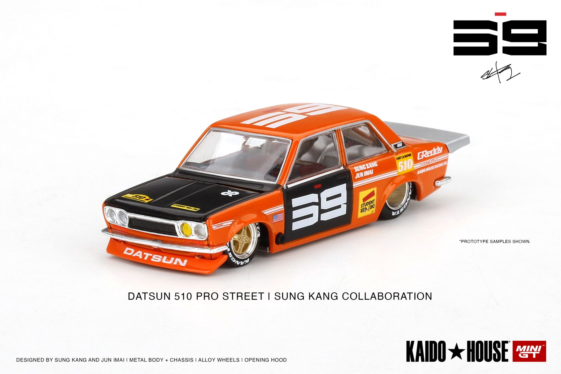 1:64 Kaido Datsun 510 Pro Street SK510 Orange