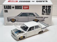 1:64 Kaido Datsun 510 Pro Street GREDDY Pearl White