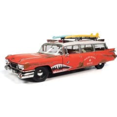 1:18 New Auto World 1959 Cadillac Eldorado Ambulance Surf Shark AW312