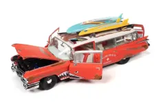 1:18 New Auto World 1959 Cadillac Eldorado Ambulance Surf Shark AW312