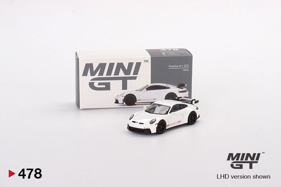 Mini GT 1:64 Porsche 911 (992) GT3 White MGT478