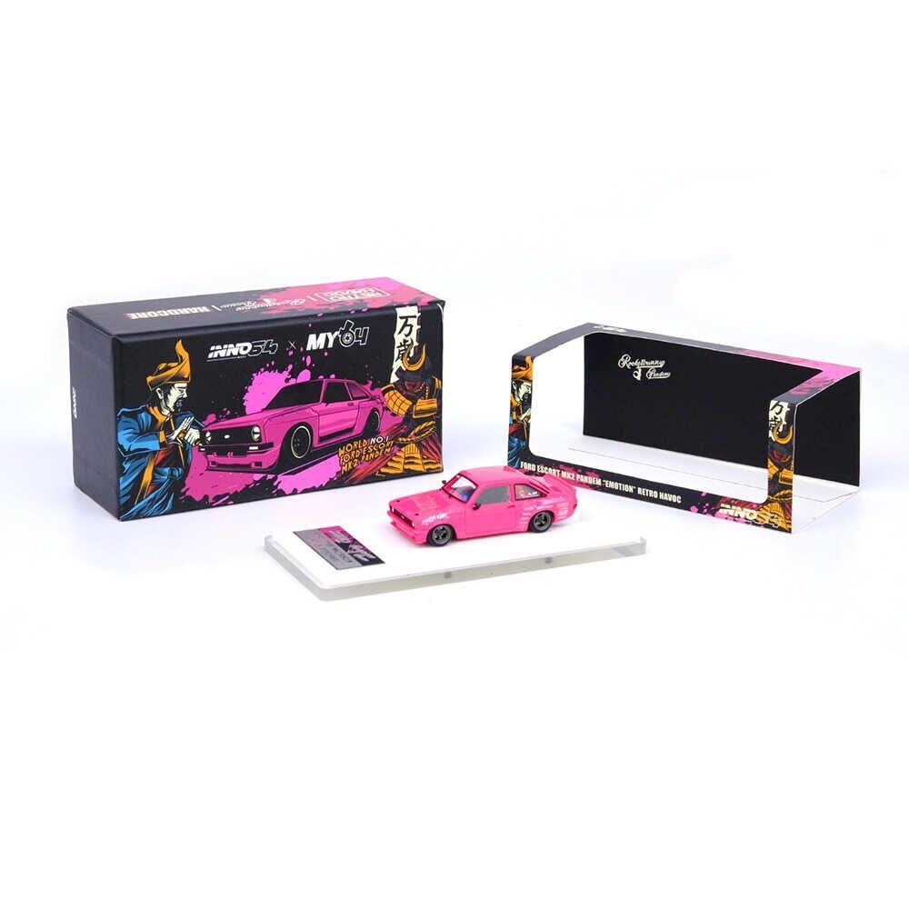 Inno 1/64 FORD ESCORT MK2 PANDEM ''EMOTION'' RETRO HAVOC IN64R-MK2P-ERH