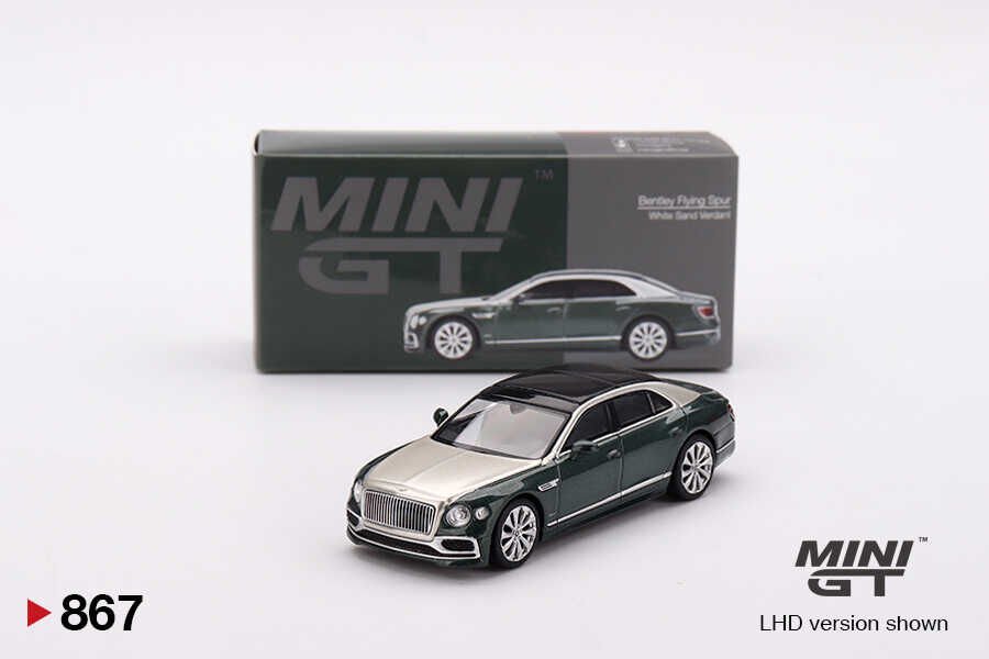 Mini GT 1/64 Bentley Flying Spur White Sand Verdant MGT00867