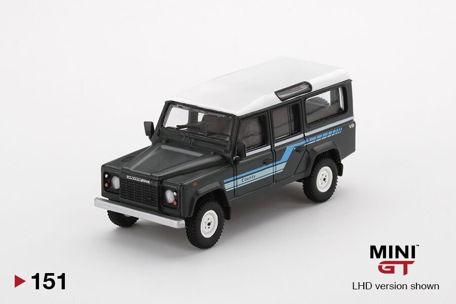 Mini GT 1/64 Land Rover Defender 110 County Station Wagon LHD MGT00151-L