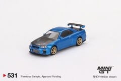 Mini GT Nissan Skyline GT-R (R34) Top Secret Bayside Blue MGT00531