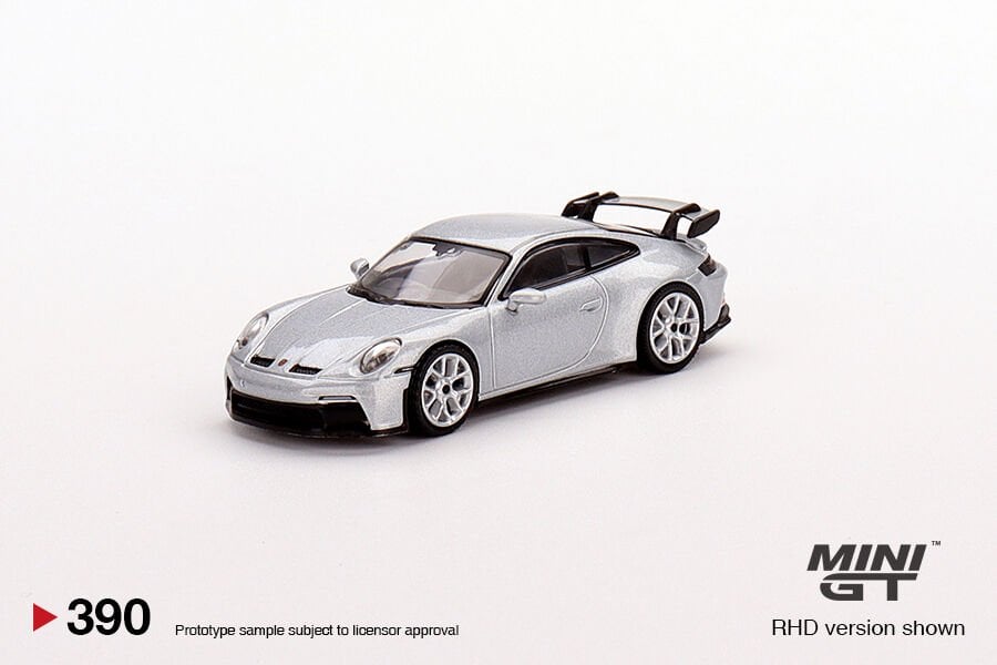 Mini GT 1/64 Porsche 911 (992) GT3 GT Silver Metallic