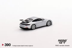 Mini GT 1/64 Porsche 911 (992) GT3 GT Silver Metallic