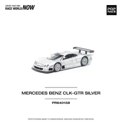 Pop Race | 1/64 Ölçek Mercedes-Benz AMG CLK GTR, Gümüş PR640158