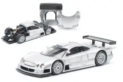 Pop Race | 1/64 Ölçek Mercedes-Benz AMG CLK GTR, Gümüş PR640158