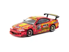 Tarmac Works 1/64 HKS Hyper Silvia RS2 Chrome Red - Tokyo Auto Salon 2025 Special Edition - GLOBAL64 T64G-023-HKSRC