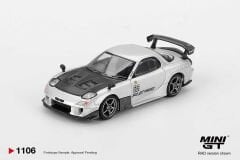 Mini GT 1/64 Mazda RX-7 RE-Amemiya Silver Metallic MGT01106
