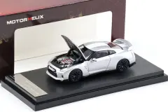 1:64 Motorhelix Nissan GT-R (R35) 50. Yıl Dönümü Metal Gümüş