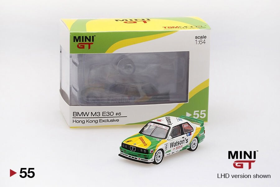 Mini GT 1/64 BMW M3 (E30) #6 1991 Guia Race of Macau Winner
