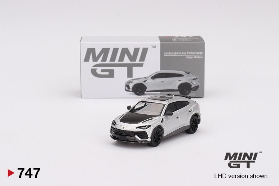 Mini GT 1/64 Lamborghini Urus Performante Grigio Nimbus