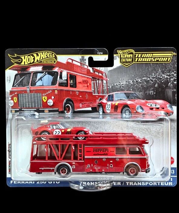 Hot Wheels Team Transport Ferrari 250 GTO & Fiat 642 RN2 Bartoletti (Imported)