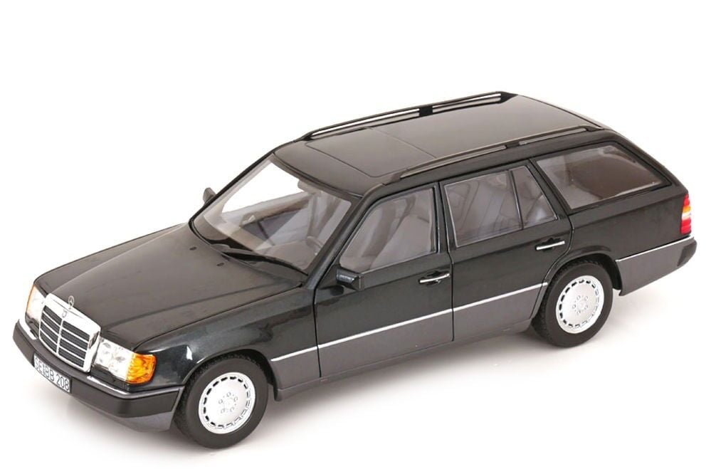 1/18 NOREV - Mercedes 300D T-Modell Estate S124 E-Class 1990 blue-black - 183960