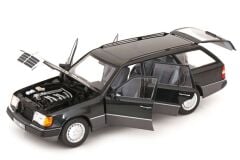 1/18 NOREV - Mercedes 300D T-Modell Estate S124 E-Class 1990 blue-black - 183960