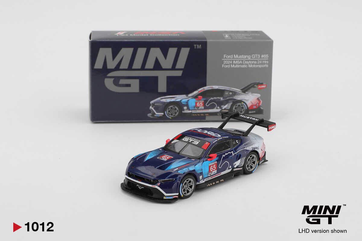 Mini GT 1/64 Ford Mustang GT3 #65 Ford Multimatic Motorsports 2024 IMSA Daytona 24 Hrs MGT01012