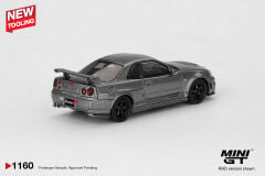 Mini GT 1/64 Nissan Skyling GT-R R34 Dark Metal Gray