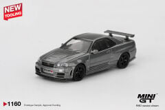 Mini GT 1/64 Nissan Skyling GT-R R34 Dark Metal Gray