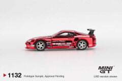 Mini GT 1/64 Toyota Supra (A80) Top Secret GT-300 Top Secret Red Chrome