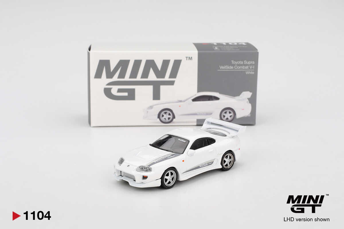Mini GT 1/64 Toyota Supra VeilSide Combat V-I White MGT01104