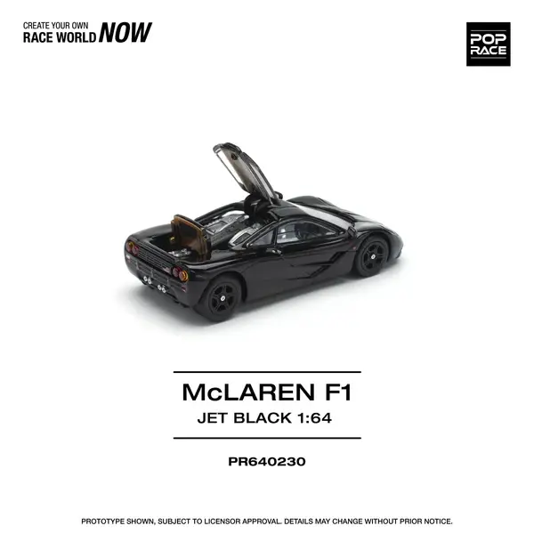Pop Race 1/64 McLaren F1 Jet Black - 1/64 PR64-230