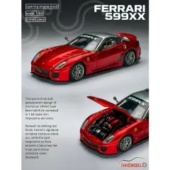 Rhino Model 1:64 Ferrari 599XX Transparent Red