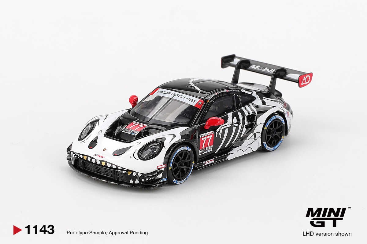 Mini GT 1/64 Porsche 911 GT3 R AO Racing 2025 IMSA Petit Le Mans MGT01143