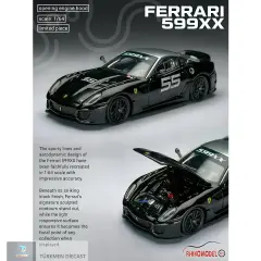 Rhino Model 1:64 Ferrari 599XX Black